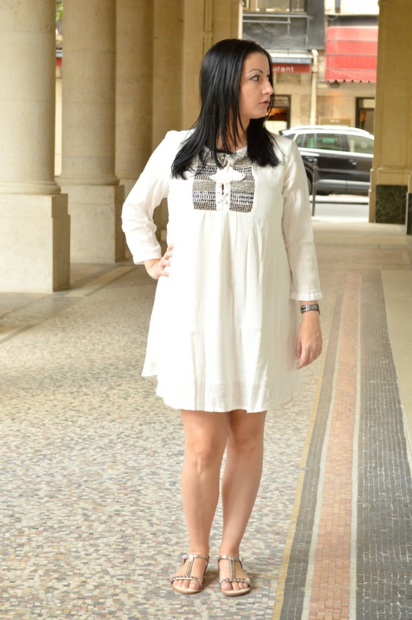 Blog mode melolimparfaite robe blanche été mango