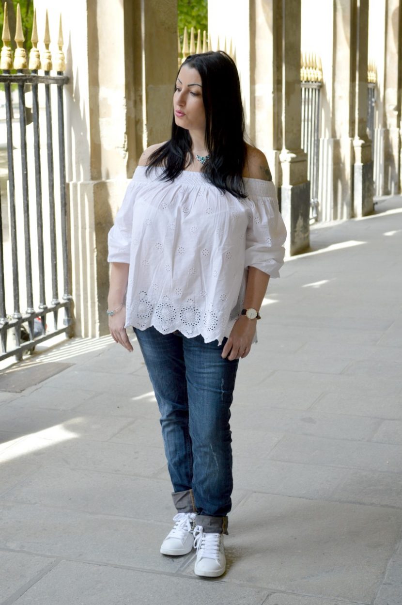Blog mode melolimparfaite blouse blanch mango dentelle