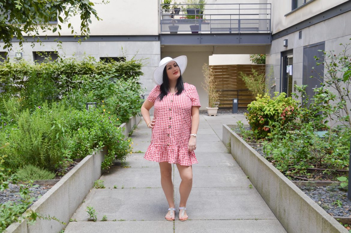 robe vichy à boutons pas chère mélo l’imparfaite La petite robe vichy à 11 €